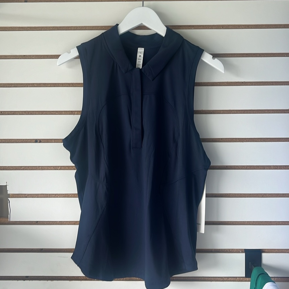 True Navy - Quick-Drying Sleeveless Polo
